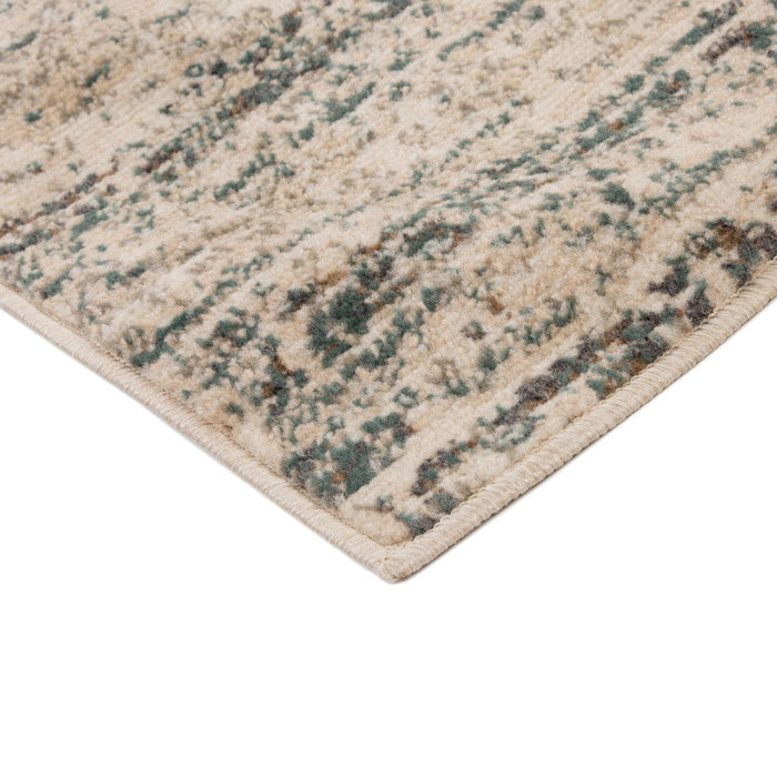 9.2' x 12.2' Abstract Power Loom Area Rug - Gray And Ivory