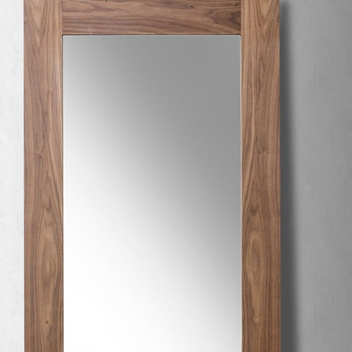 79" Framed Leaning Full Length Hanging Mirror - Brown