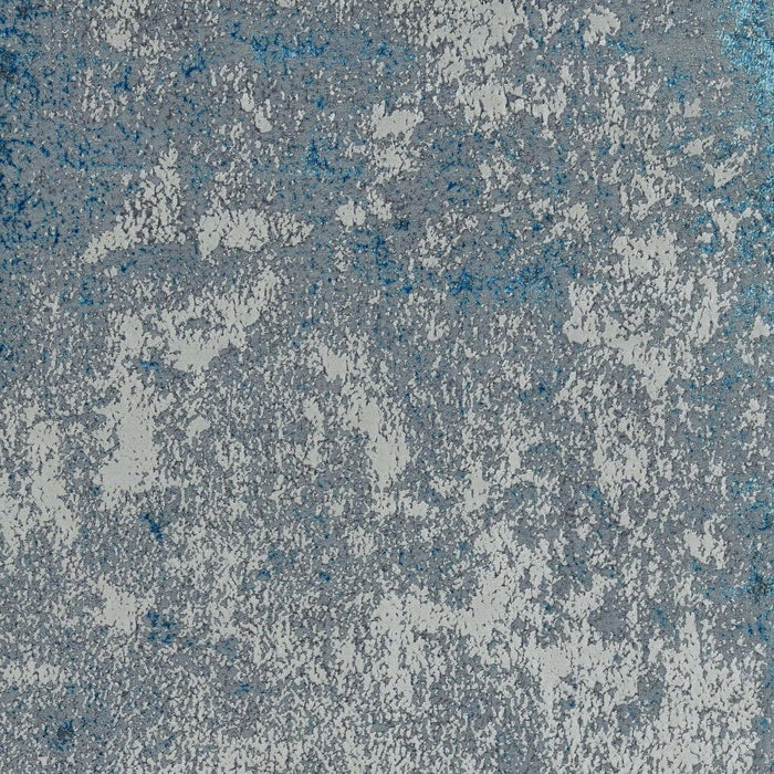 10' x 13' Machine Woven Abstract Smudge Indoor Area Rug - Silver Blue