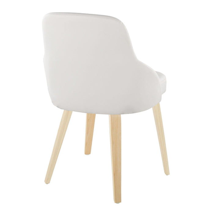 York - Upholstered Chair (Set of 2) - Natural Wood Legs
