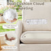 Giga Modern Sherpa upholstered accent armchair with plush cushioning, ideal for living room, bedroom, or office seating.