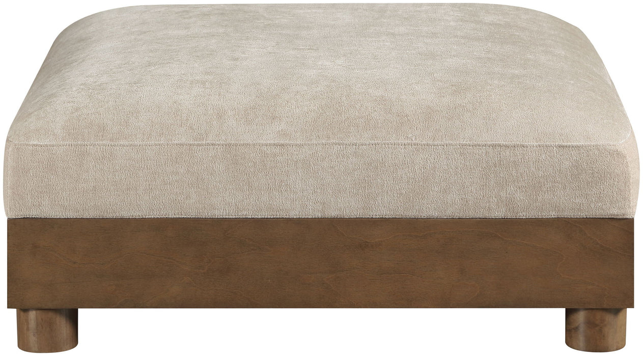 Turin - Fabric Upholstered Modular Ottoman - Taupe