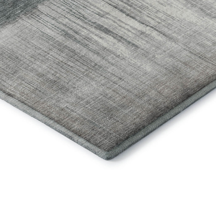 10' X 14' Abstract Washable Area Rug With UV Protection (718448) - Teal / Gray