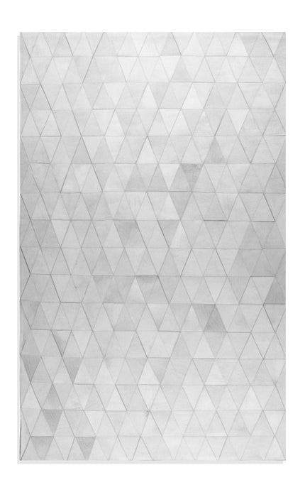 8' X 10' Cowhide Geometric Area Rug (544500) - Gray