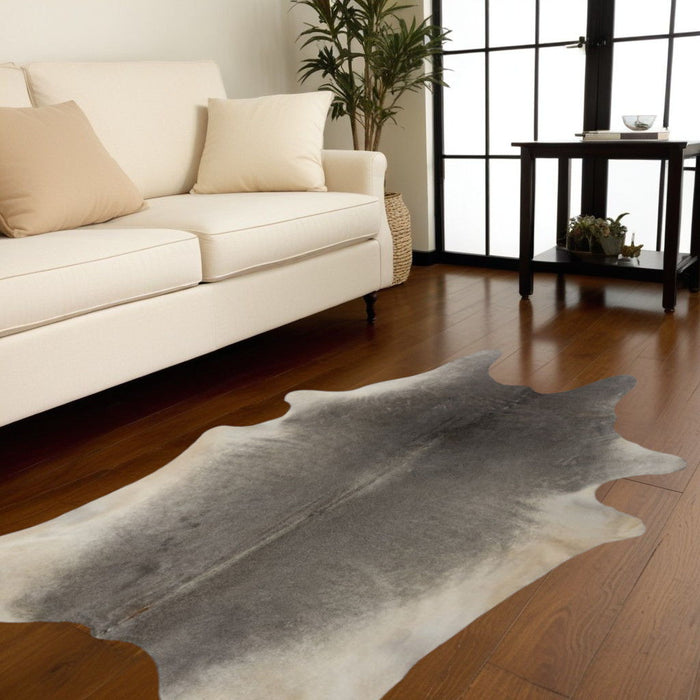 6' x 7' Cowhide Area Rug - Gray Natural