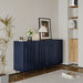 Modern Giga lacquered 4-door sideboard cabinet with sleek design, ideal for living room, entryway, hallway, or dining room storage.
