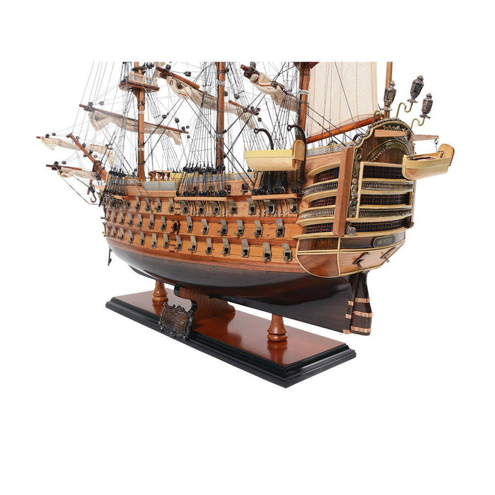 Hand Painted Model Boat (624630) - Light Brown