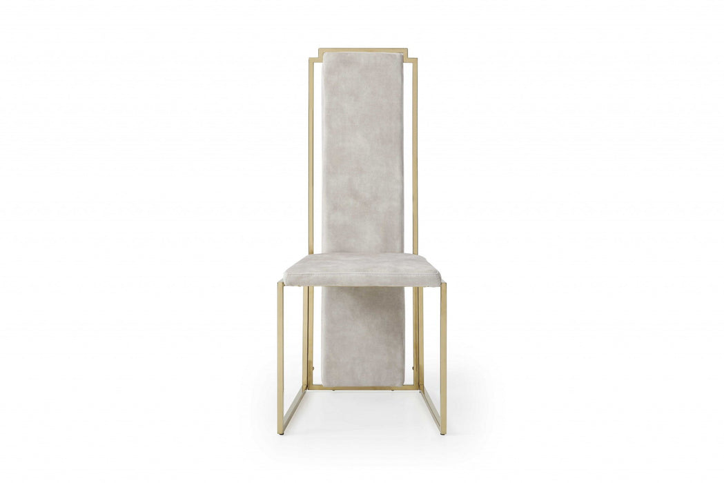 Upholstered Dining Side Chairs (Set of 2) - Beige
