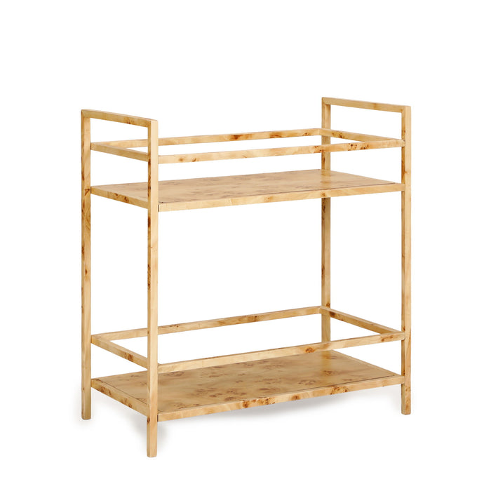 Destin - Burl Designer Bar Cart - Natural