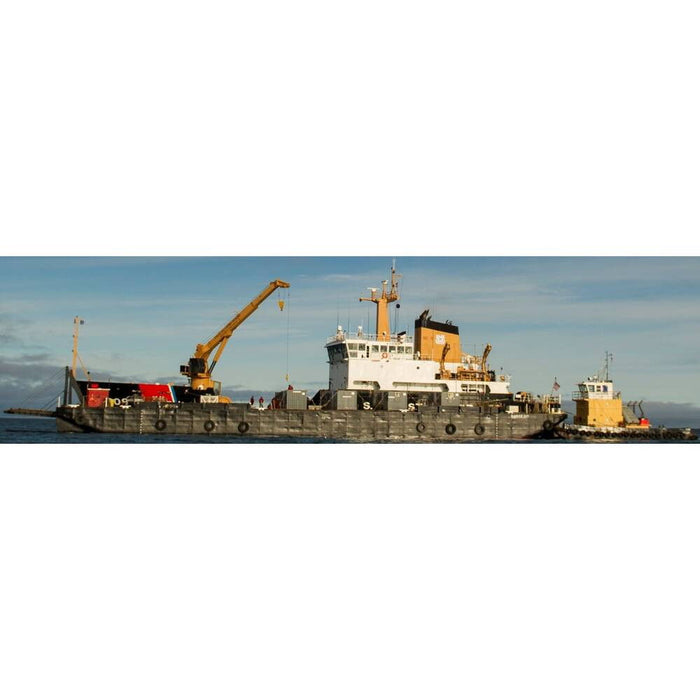 Hand Painted Model Boat (624436) - Black / White