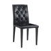 Set of Giga dining chairs with ergonomic buckle backrest, ideal for family dining rooms and comfortable seating.