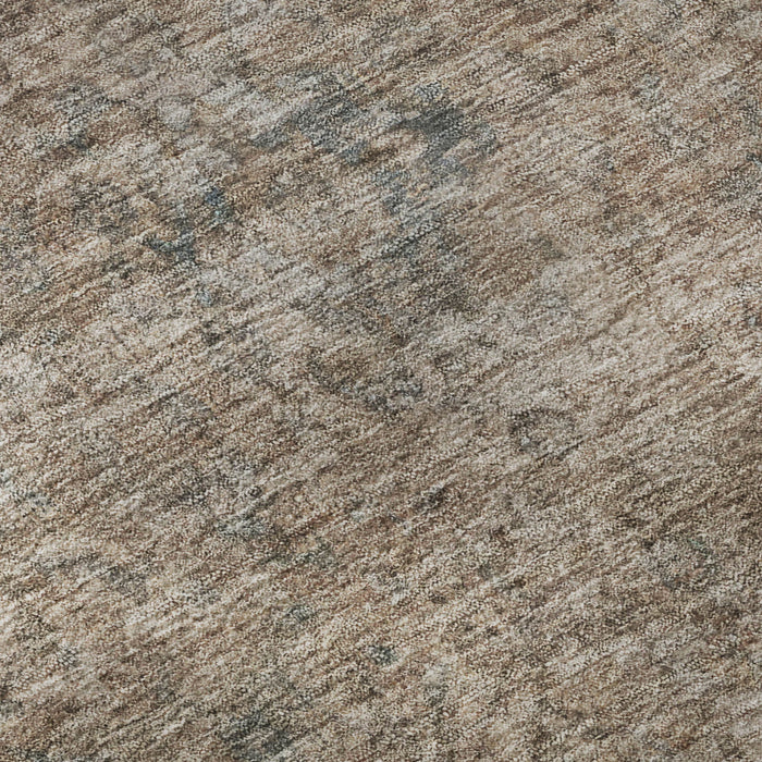 10' X 14' Oriental Washable Area Rug With UV Protection (695834) - Brown / Beige