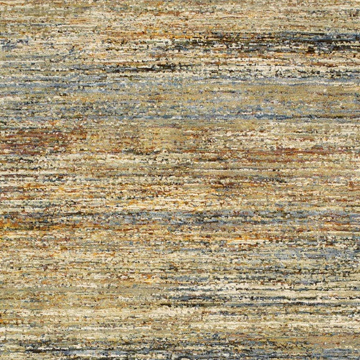 8' x 10' Abstract Area Rug - Gold And Green