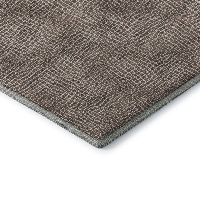 10' X 14' Geometric Washable Area Rug With UV Protection (682835) - Brown / Beige