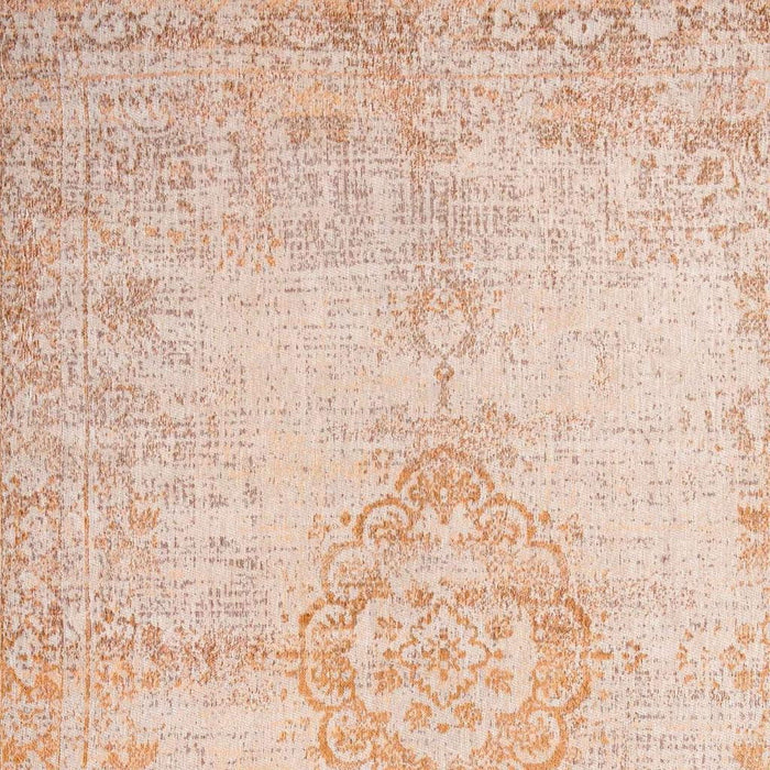 8' X 11' Medallion Washable Area Rug (548590) - Orange / White