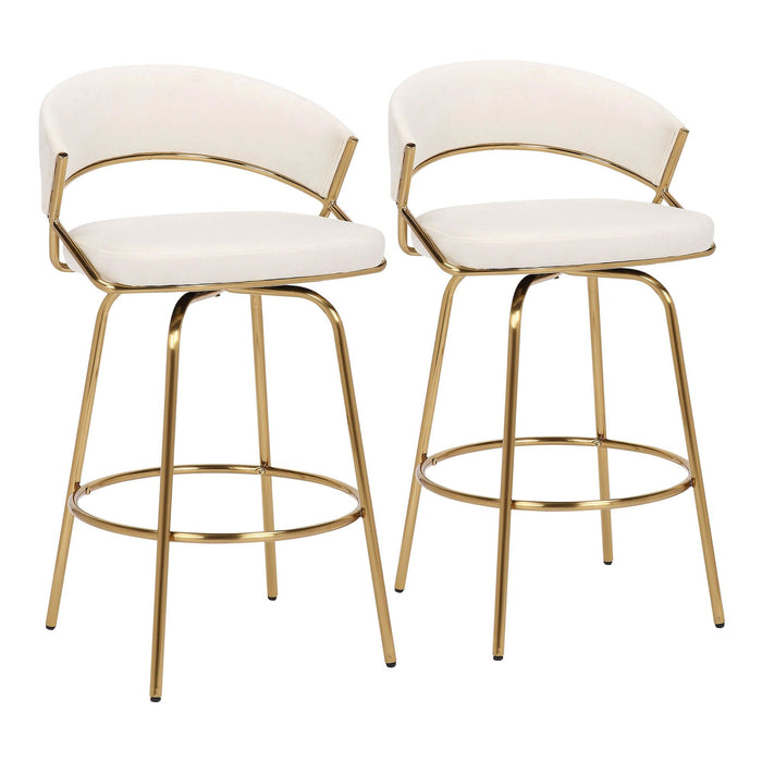 Jie - 26" Fixed-Height Counter Stool (Set of 2)