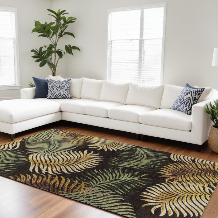 8' x 10' 6 Wool Area Rug - Espresso