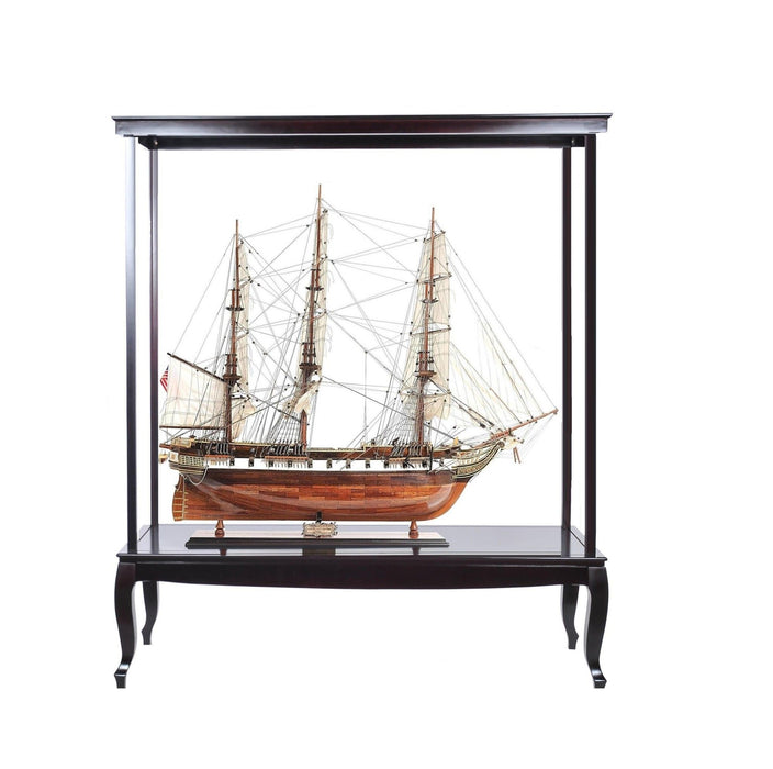 23" Glass Standard Display Stand - Dark Brown