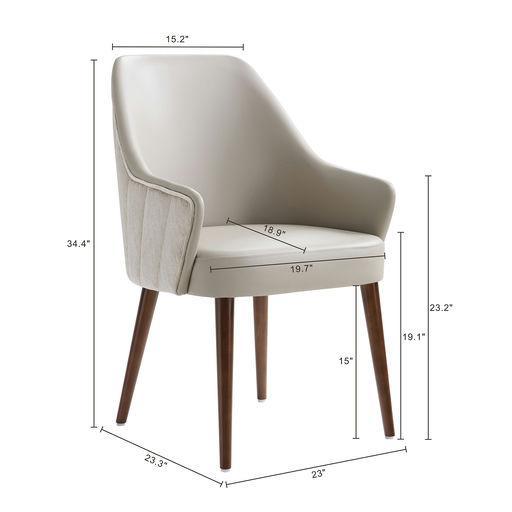 Manhattan Solace - Wood Upholstered Dining Armchair