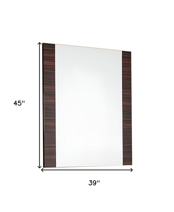 45" Framed Accent Mirror - Ebony