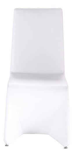 Faux Leather Dining Room Side Chairs (Set of 2) - White