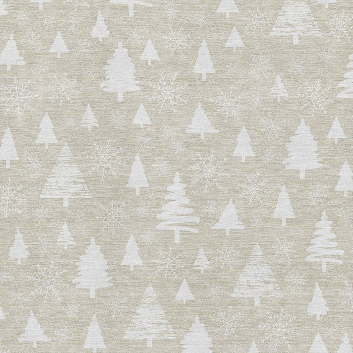 10' X 14' Abstract Geometric Washable Area Rug With UV Protection (701822) - Beige / Ivory