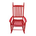 Giga wooden porch rocker chair with a curved backrest and armrests, perfect for outdoor relaxing on a porch or patio.