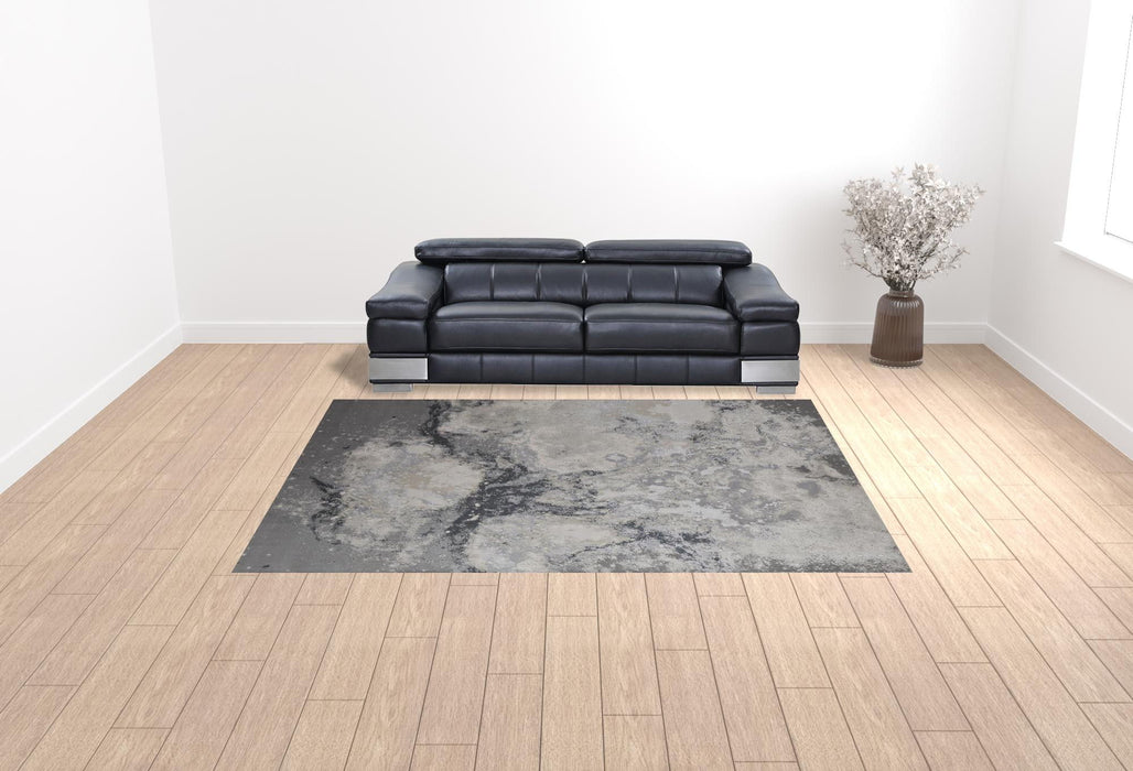 9.2' x 12' Abstract Area Rug - Gray