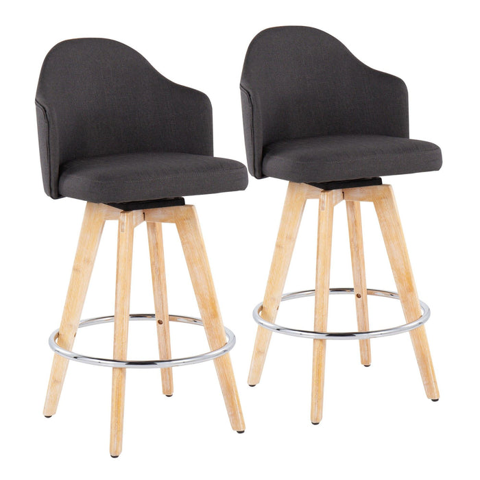Ahoy - Fixed - Height Counter Stool - Natural Bamboo Legs (Set of 2)