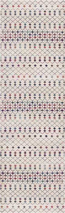 14' Abstract Runner Rug (610163) - Beige / Blue