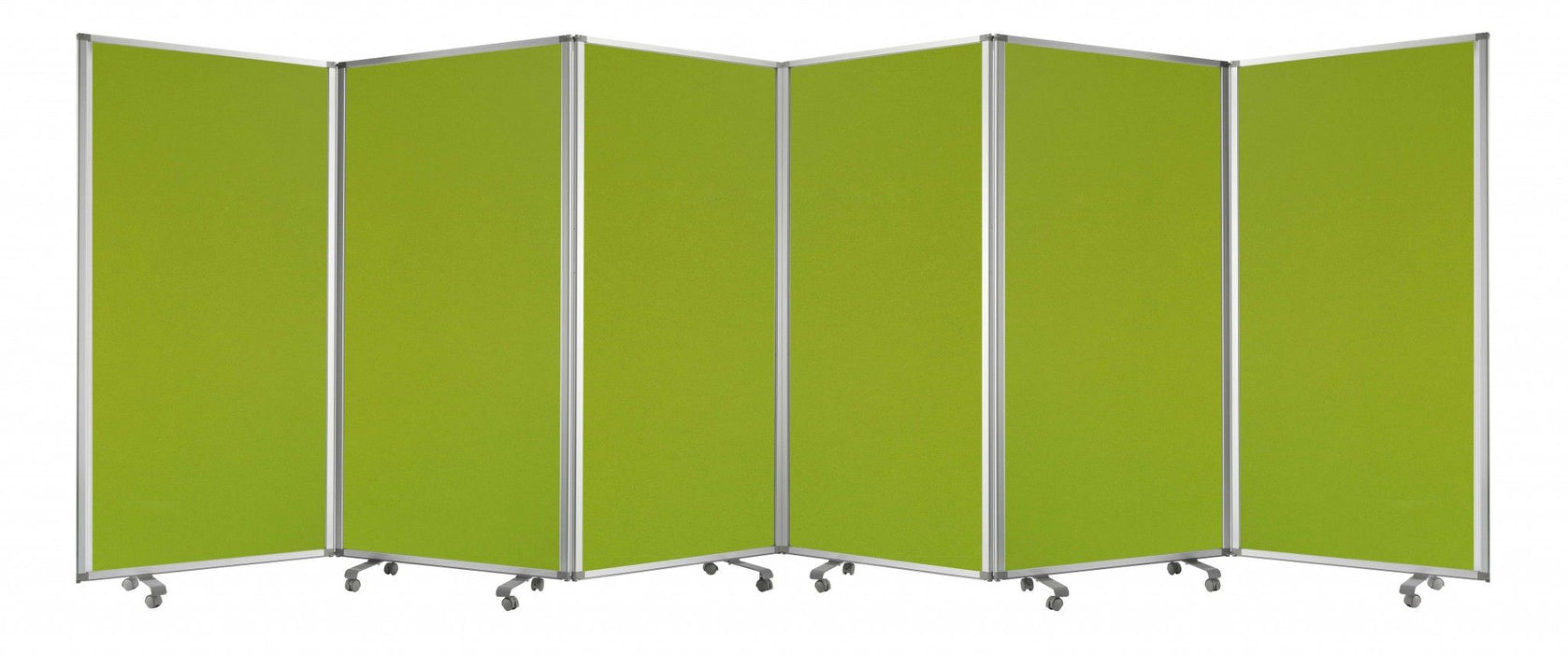 Metal 6 Panel Screen - Green