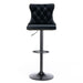 Set of 2 Giga modern upholstered swivel barstools with adjustable height, tufted backs, ideal for home, pub, or kitchen island seating