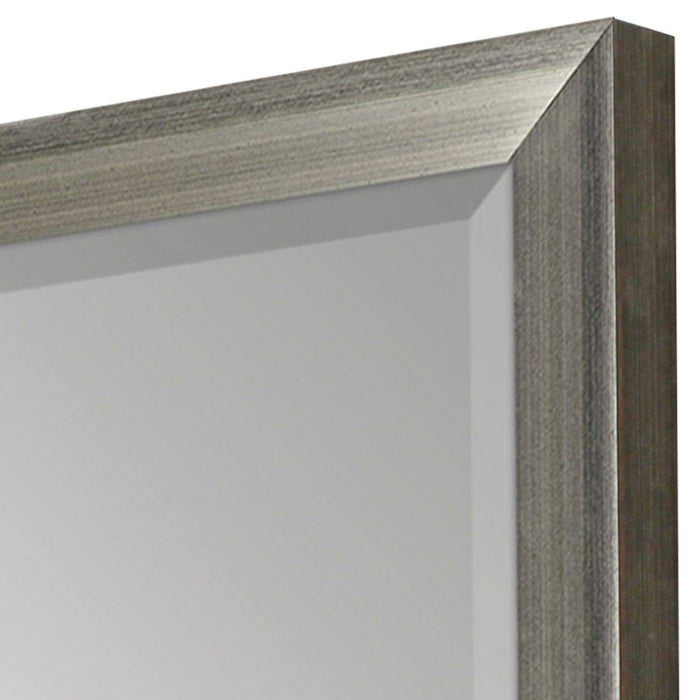 44" Framed Accent Mirror - White