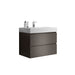 Giga Alice bathroom vanity with large storage, wall-mounted design, one-piece sink basin, modern style, without drain or faucet.