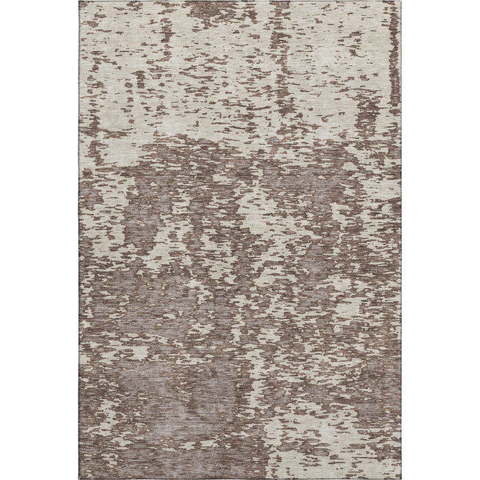 10' X 14' Abstract Washable Area Rug With UV Protection (675228) - Brown / Beige