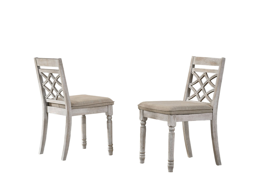 Pair of Giga Havanna wide chairs with cushions in off-white fabric, featuring a modern design for stylish seating.