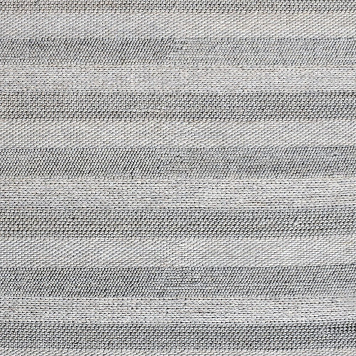 8' x 10' Wool Blend Striped Hand Loomed Area Rug - Beige And Gray
