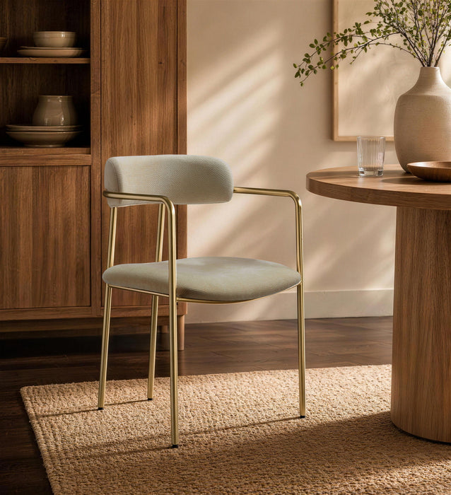 Manhattan Serene - Metal Upholstered Dining Chair