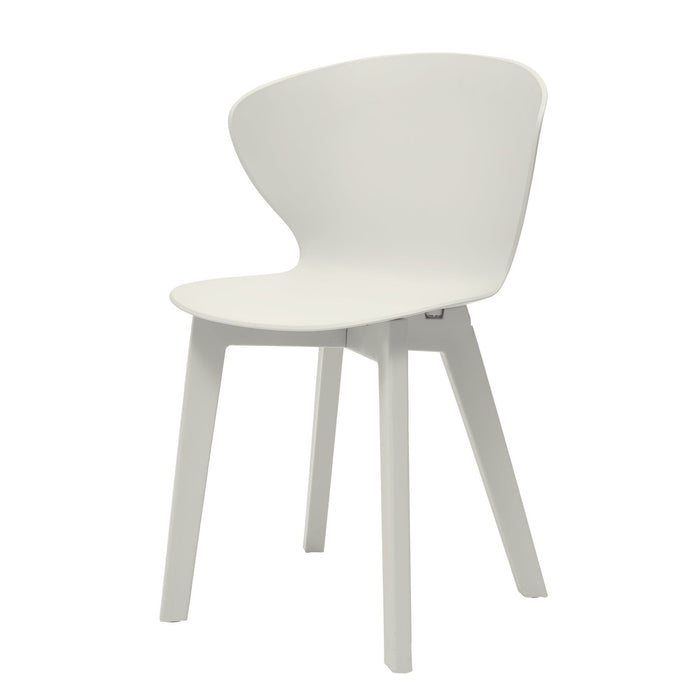 Heavy Duty Plastic Dining Side Chair (Set of 4) - White