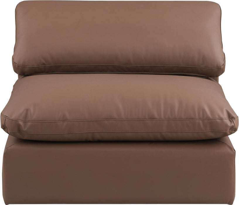 Comfy - Faux Leather Armless Chair