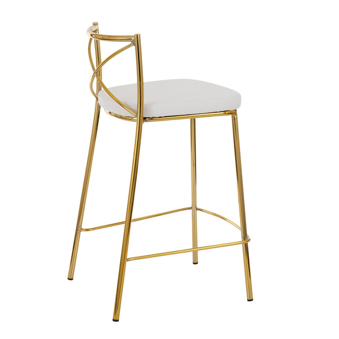 Modern Charlotte - 25" Fixed-Height Counter Stool (Set of 2)