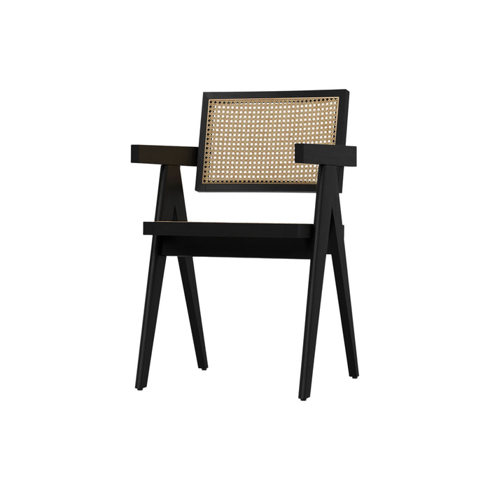 Dining Parsons Chairs Wood (Set of 2) - Black