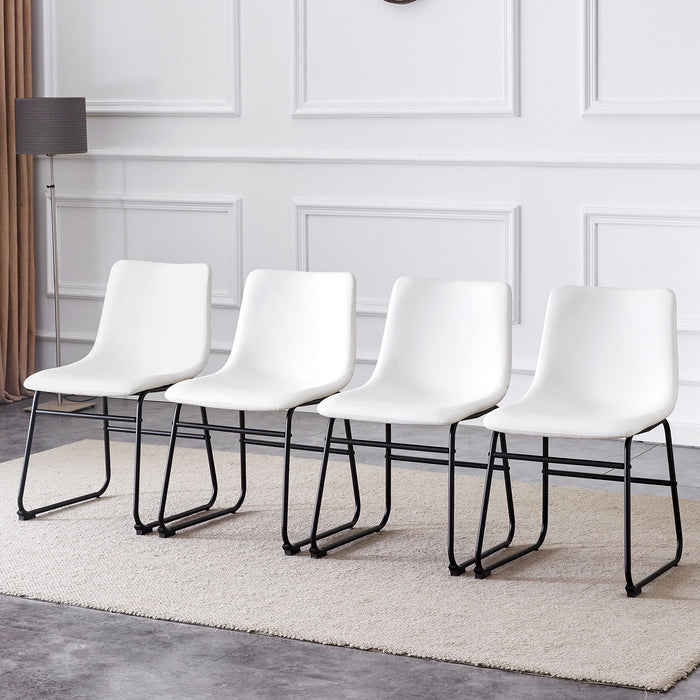 Set of Giga stylish chairs with sleek design, suitable for modern minimalist and industrial interior spaces.