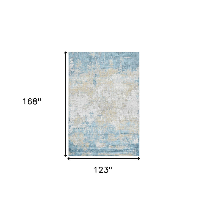 10' X 14' Abstract Area Rug - Gold