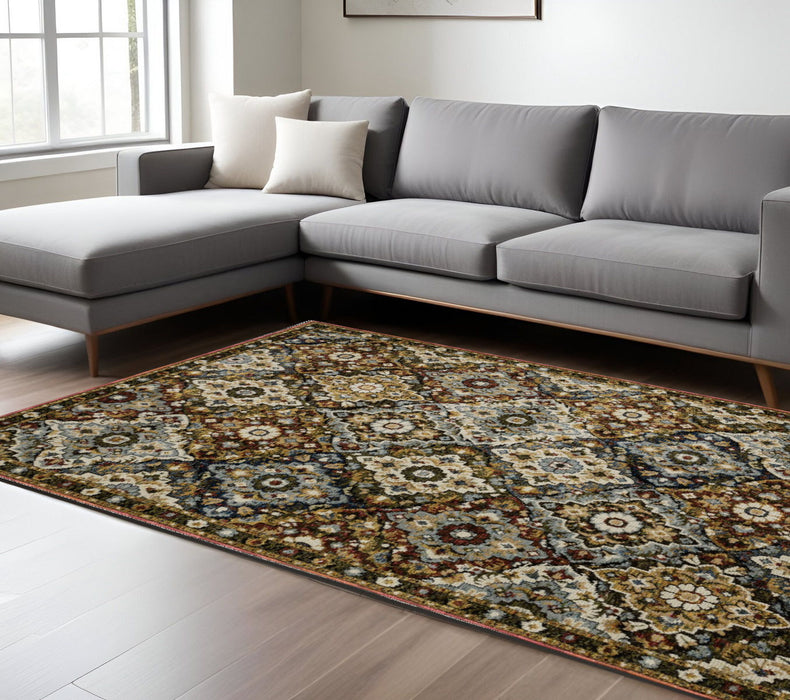 8' X 11' Medallion Area Rug - Red