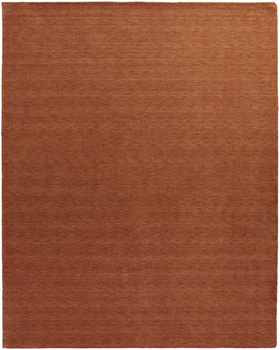 9' x 13' Wool Hand Woven Area Rug - Orange