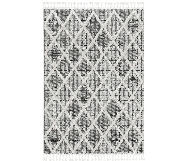 105" x 156" Polyester Rug - Charcoal