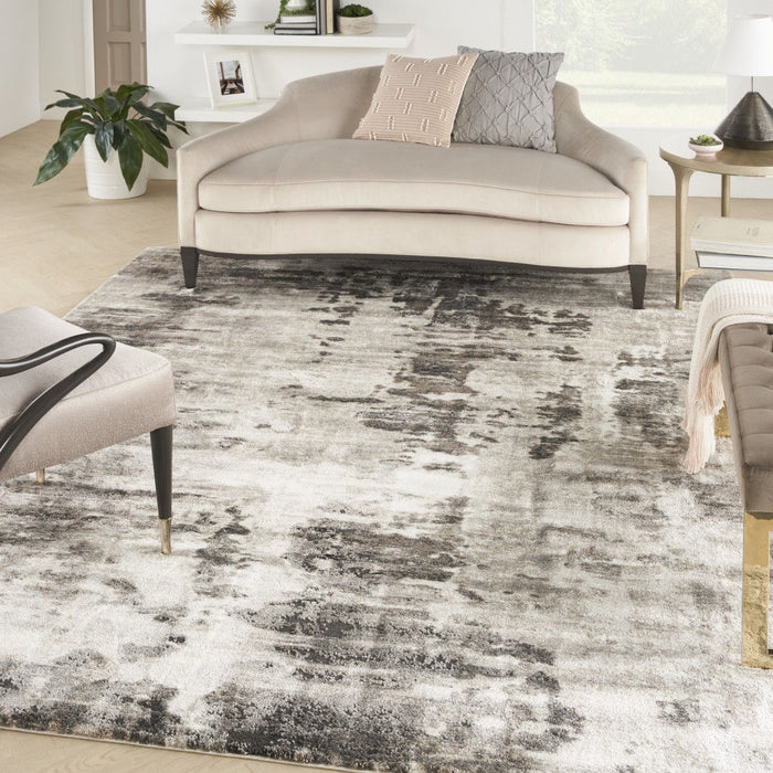 8' X 10' Abstract Power Loom Area Rug - Tan