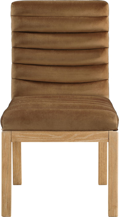 Evelyn - Dining Chair With Natural Legs - Saddle