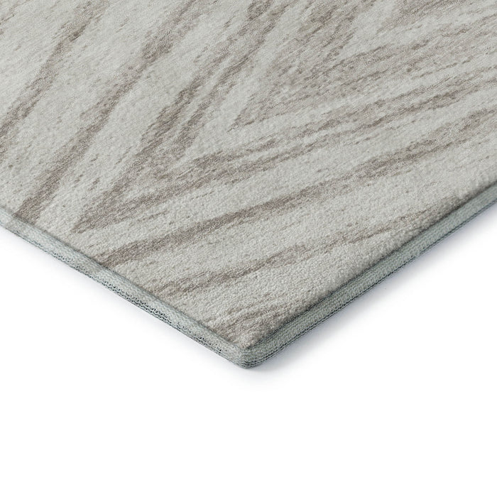 10' X 14' Abstract Washable Area Rug With UV Protection (669708) - Ivory / Beige